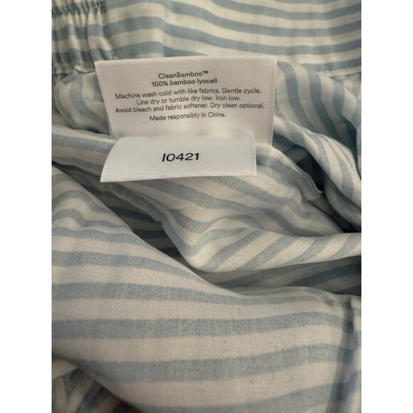 Ettitude Pajama Pants Women's Medium Striped CleanBamboo Drawstring Lightweight - Picture 4 of 6